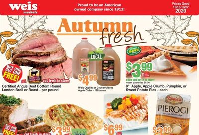Weis Weekly Ad Flyer October 15 to October 22