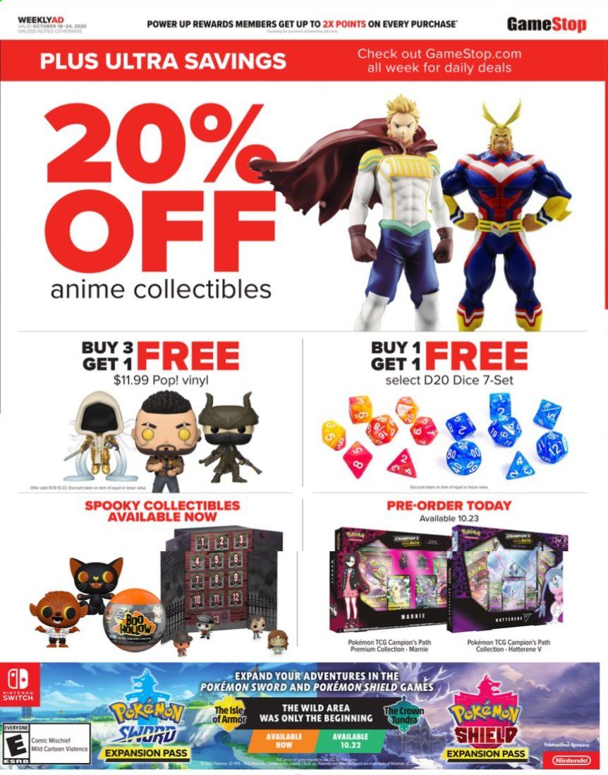 GameStop Weekly Ad Flyer October 18 to October 24