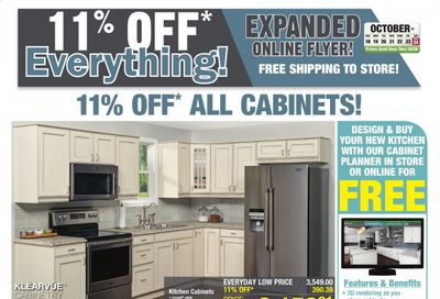 Menards Weekly Ad Flyer October 18 to October 24