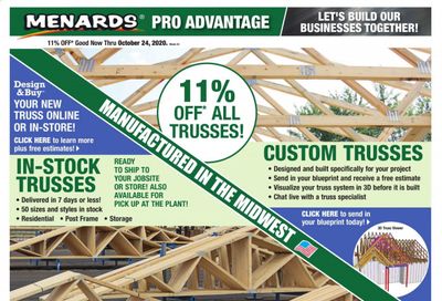Menards Weekly Ad Flyer October 18 to October 24