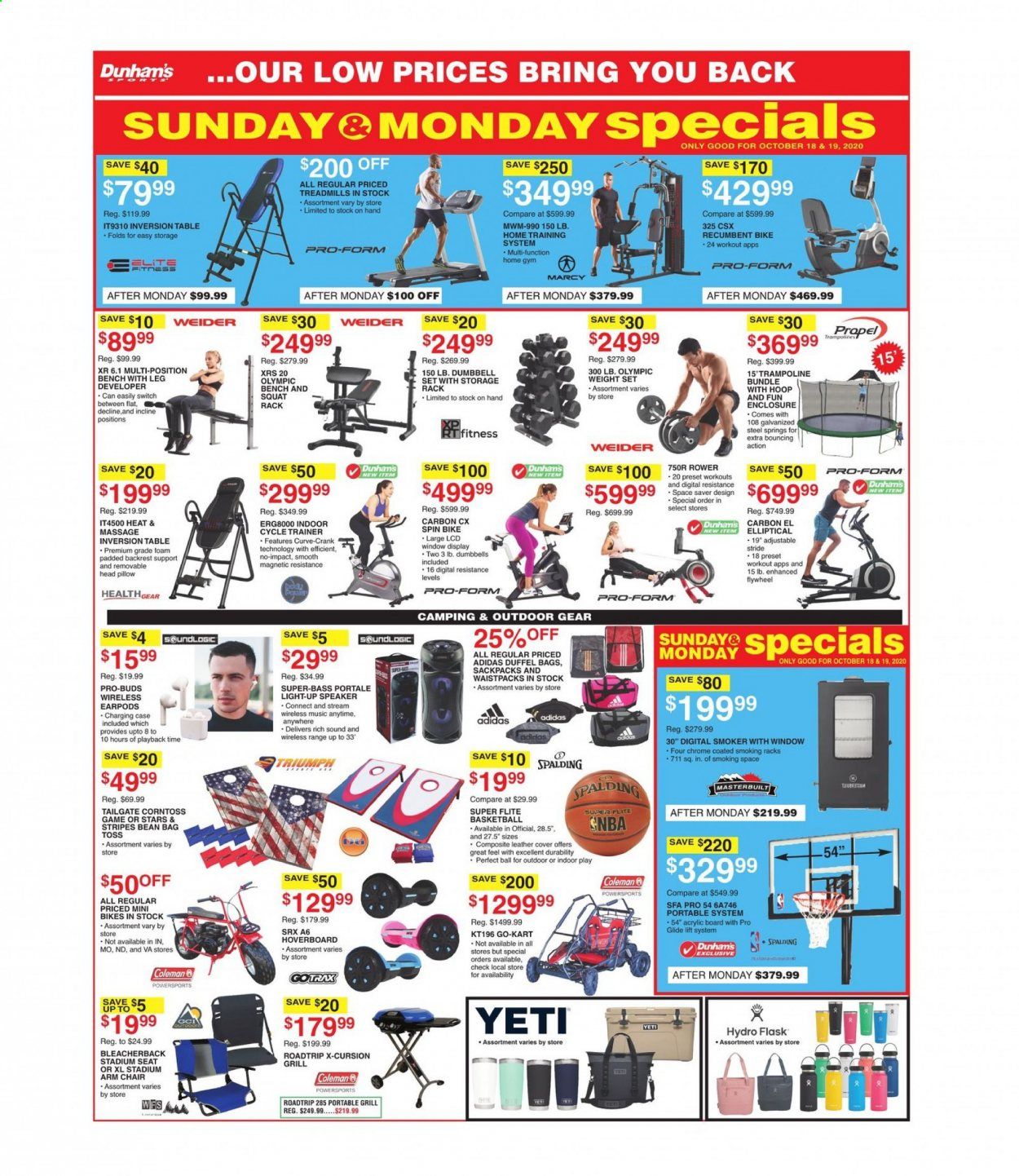 Dunham's Sports Weekly Ad Flyer October 17 to October 22
