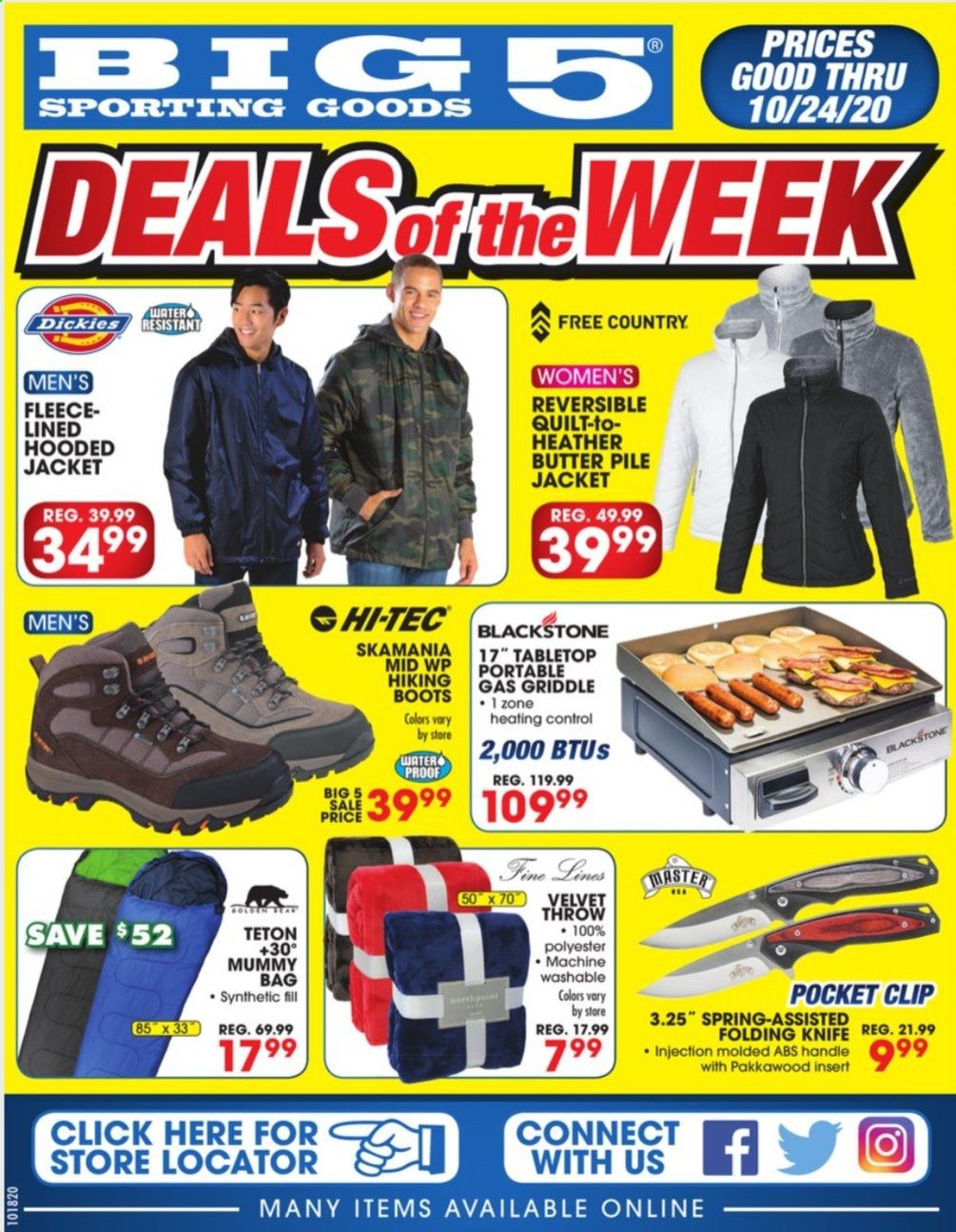 Big 5 Weekly Ad Flyer October 18 to October 24