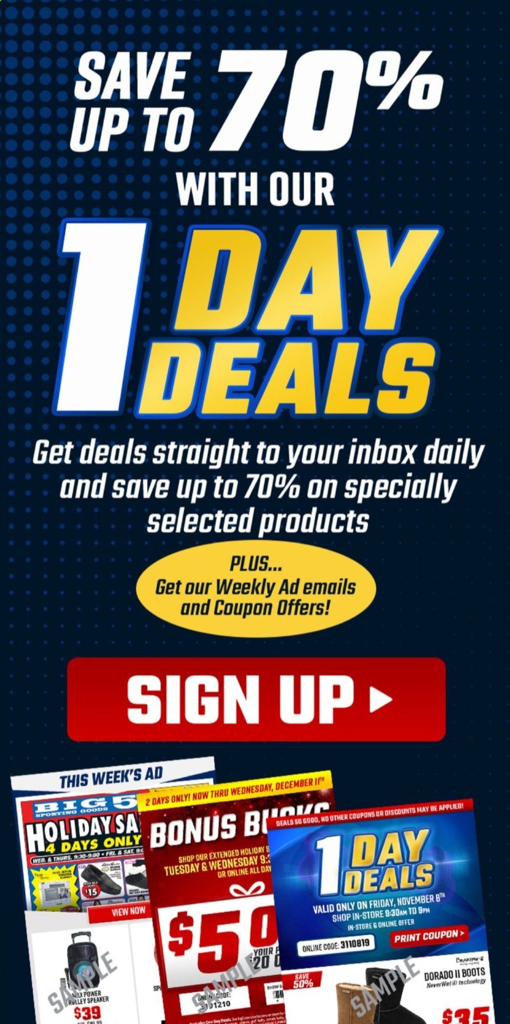 Big 5 Weekly Ad Flyer October 18 to October 24