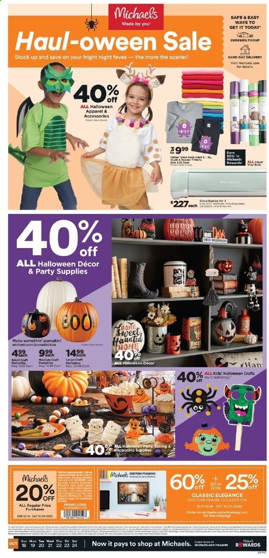 Michaels Weekly Ad Flyer October 18 to October 24