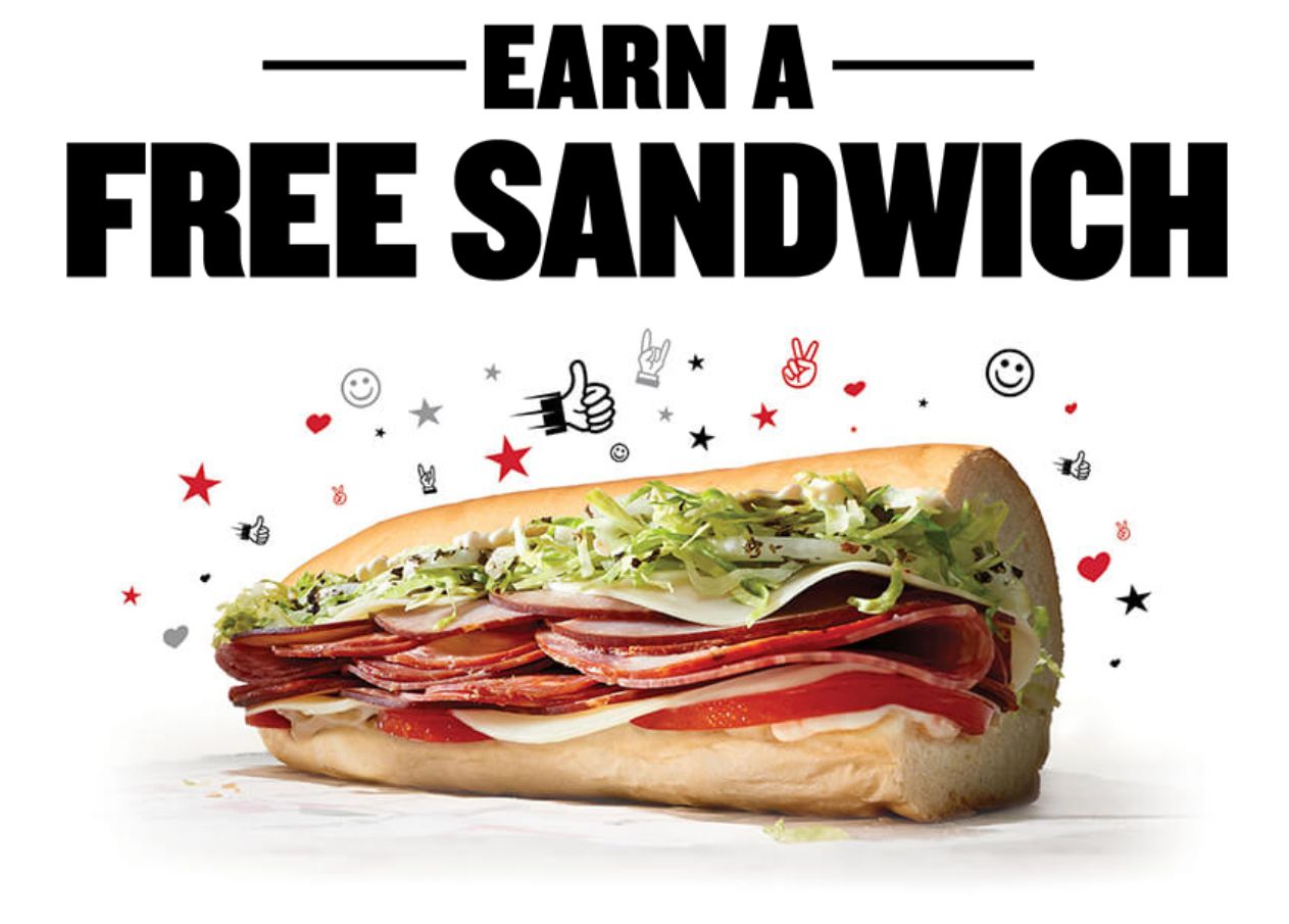 Sign Up for Freaky Fast Rewards Online at Jimmy John's and Receive a Free 8' Sub After You Place Your First Order Sign Up for Freaky Fast Rewards Online at Jimmy John's and Receive a Free 8' Sub After You Place Your First Order