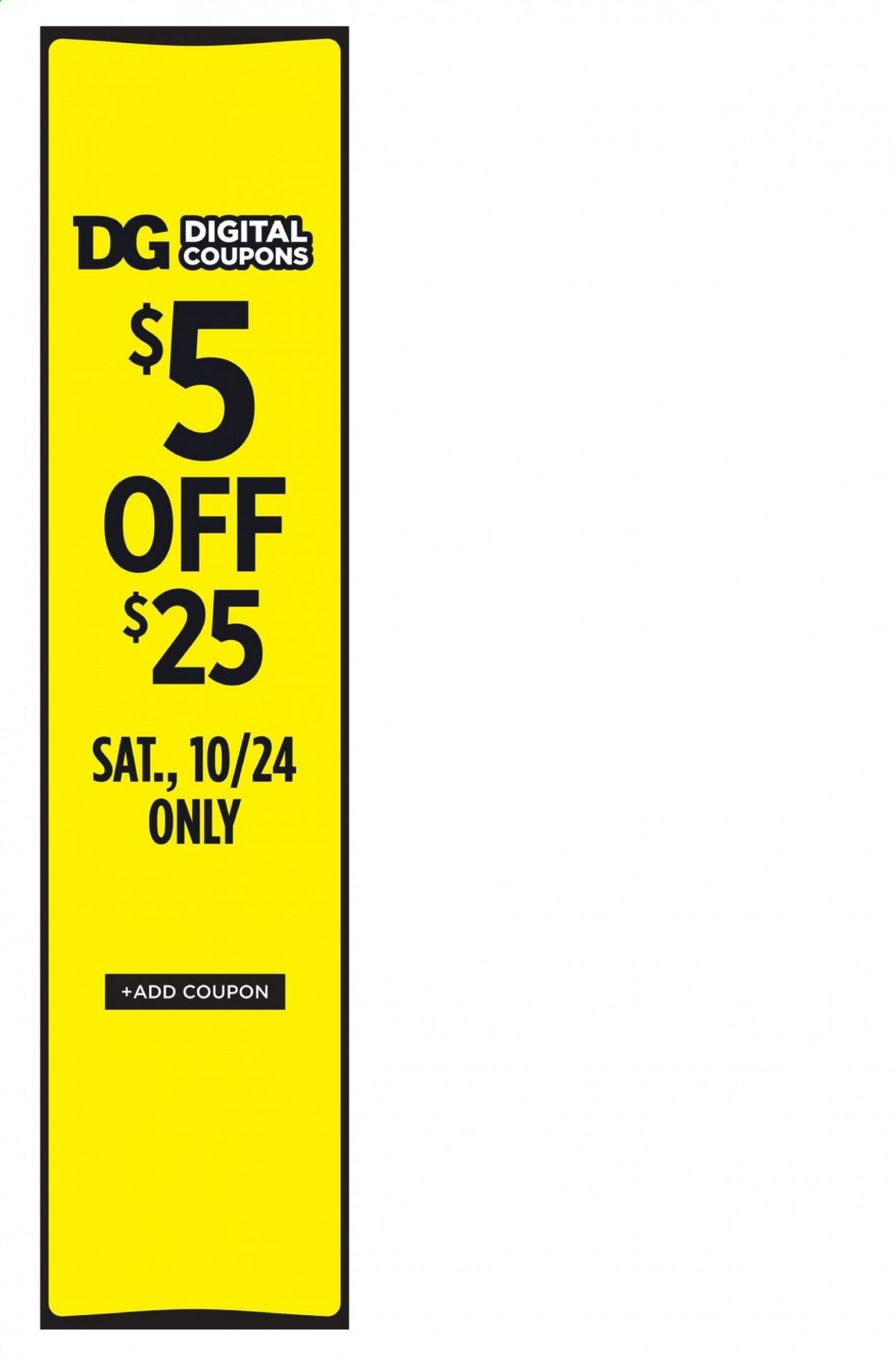 Dollar General Weekly Ad Flyer October 18 to October 24