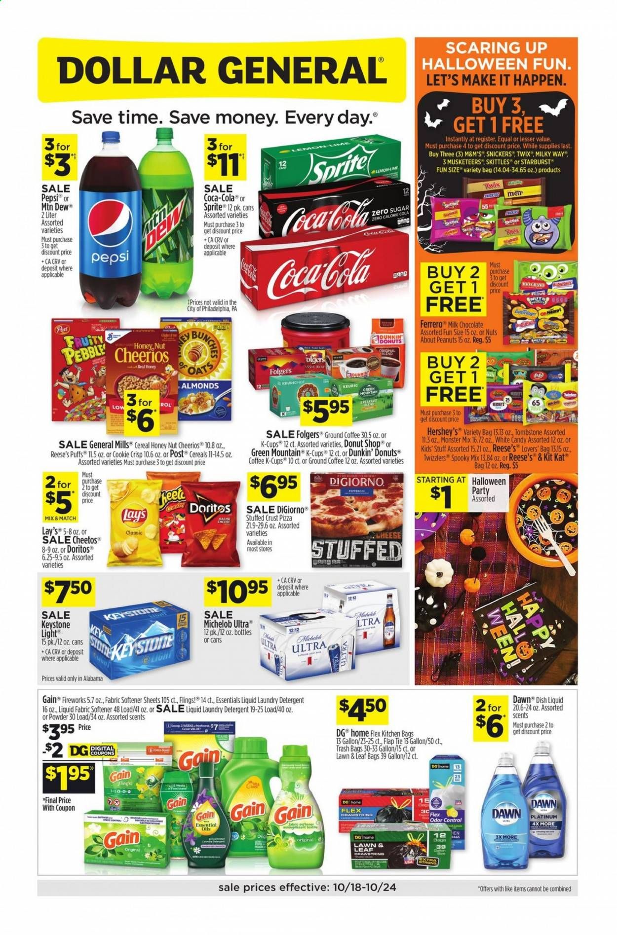 Dollar General (AL) Weekly Ad Flyer October 18 to October 24