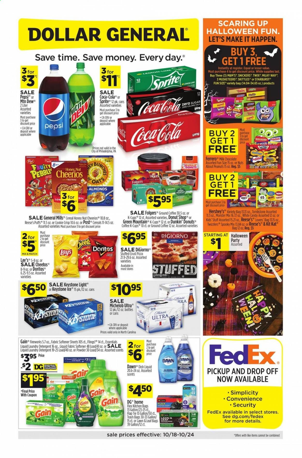 Dollar General (NC) Weekly Ad Flyer October 18 to October 24