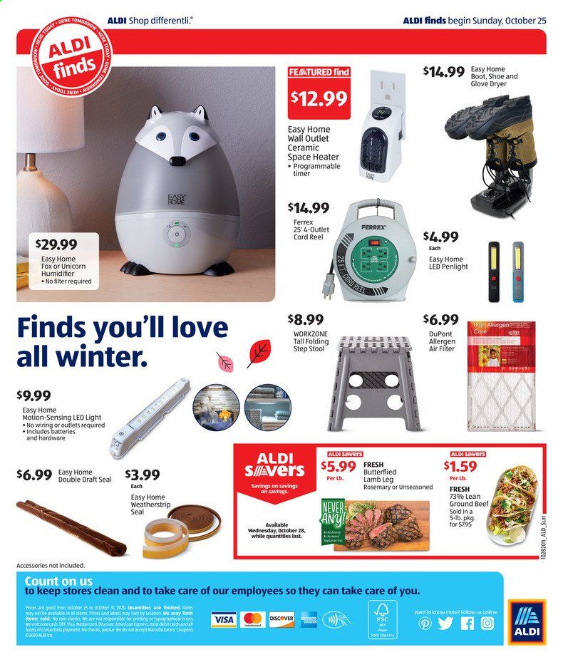 ALDI Weekly Ad Flyer October 25 to October 31