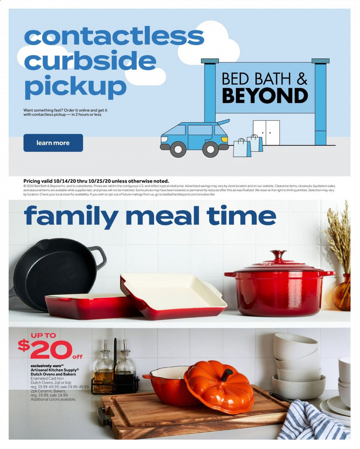 Bed Bath & Beyond Weekly Ad Flyer October 14 to October 25