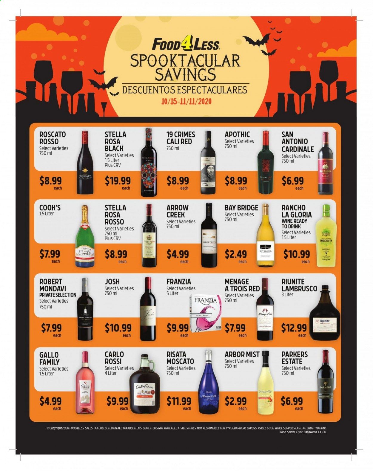 Food 4 Less (CA) Weekly Ad Flyer October 15 to November 11