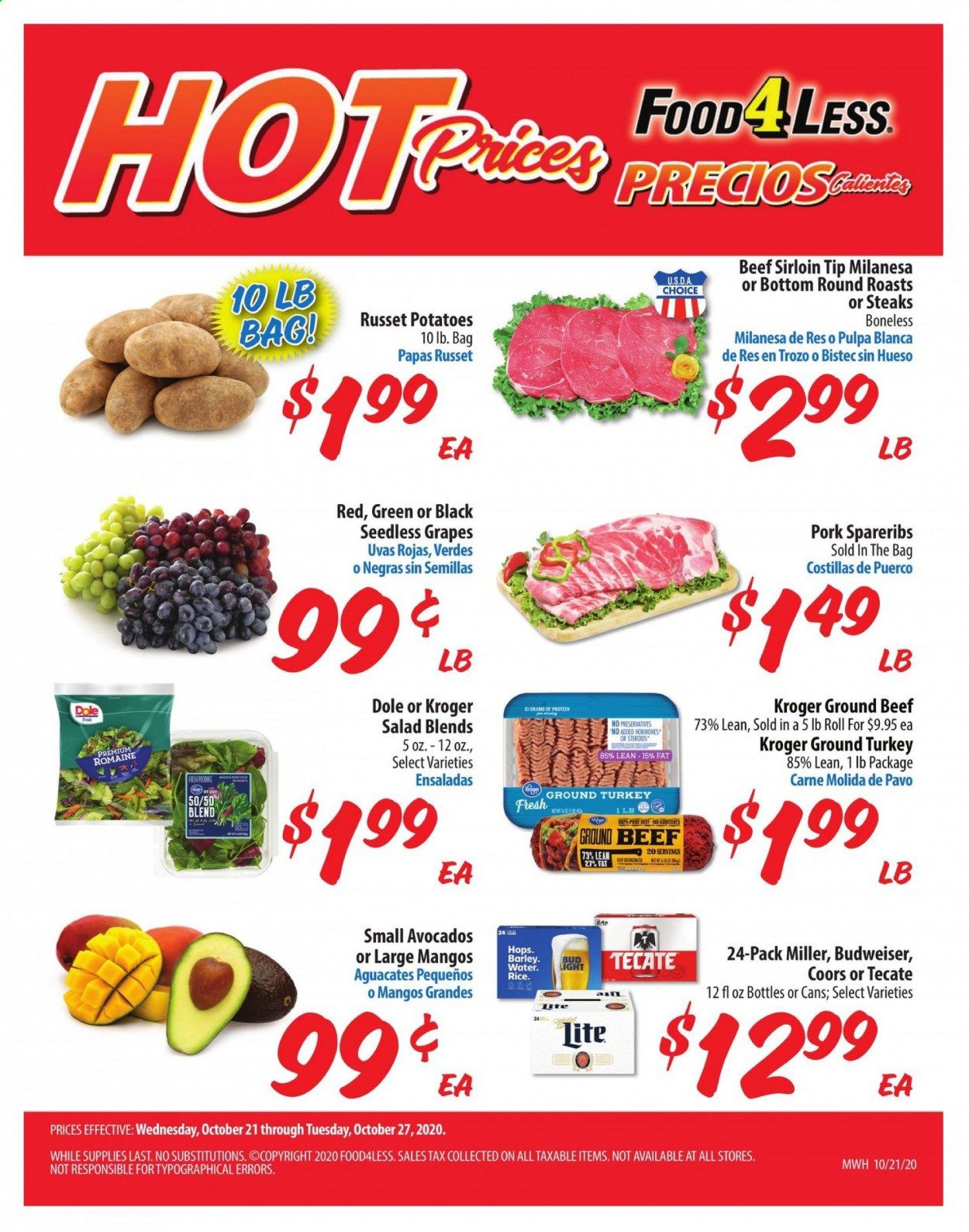 Food 4 Less (IL) Weekly Ad Flyer October 21 to October 27