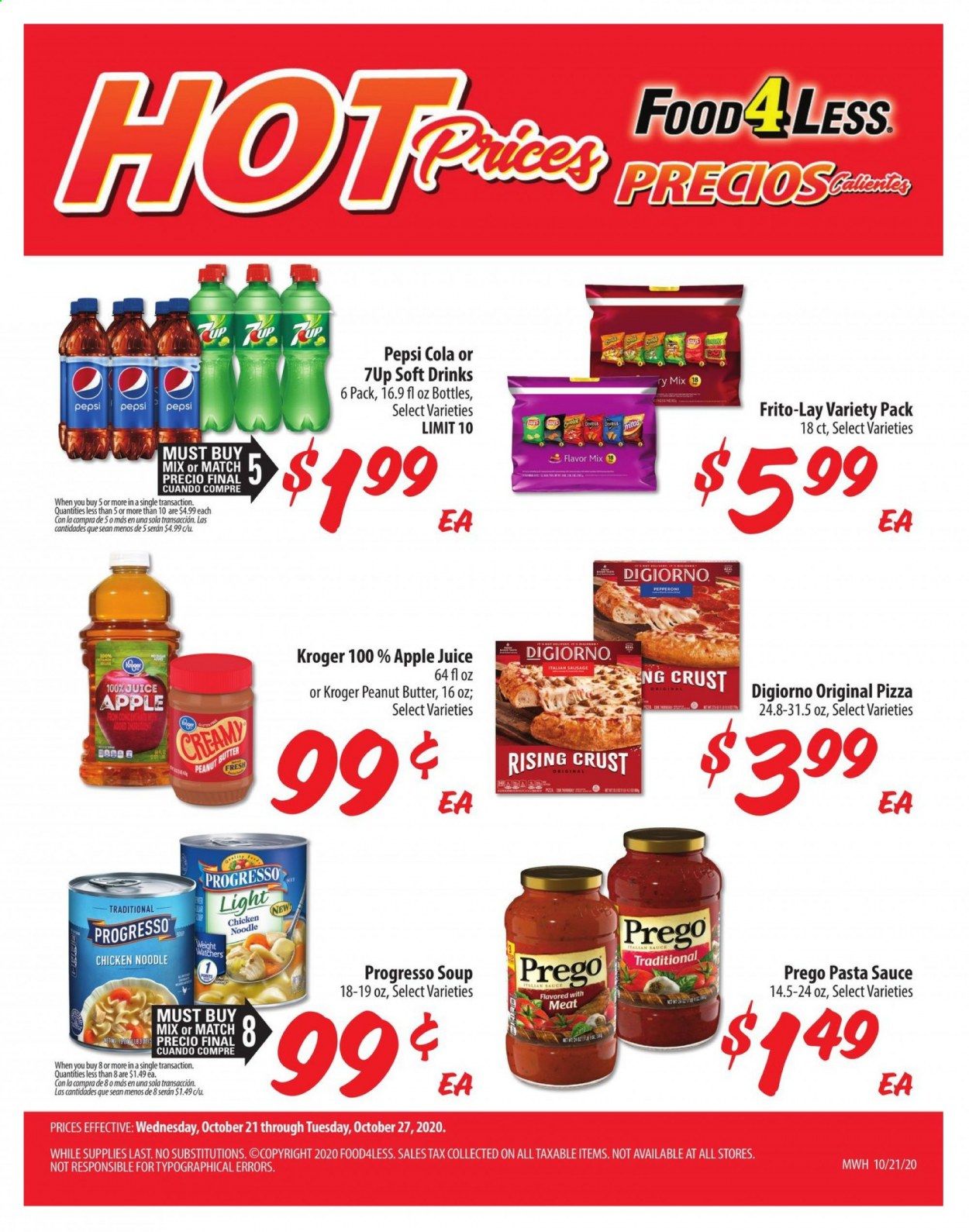 Food 4 Less (IL) Weekly Ad Flyer October 21 to October 27