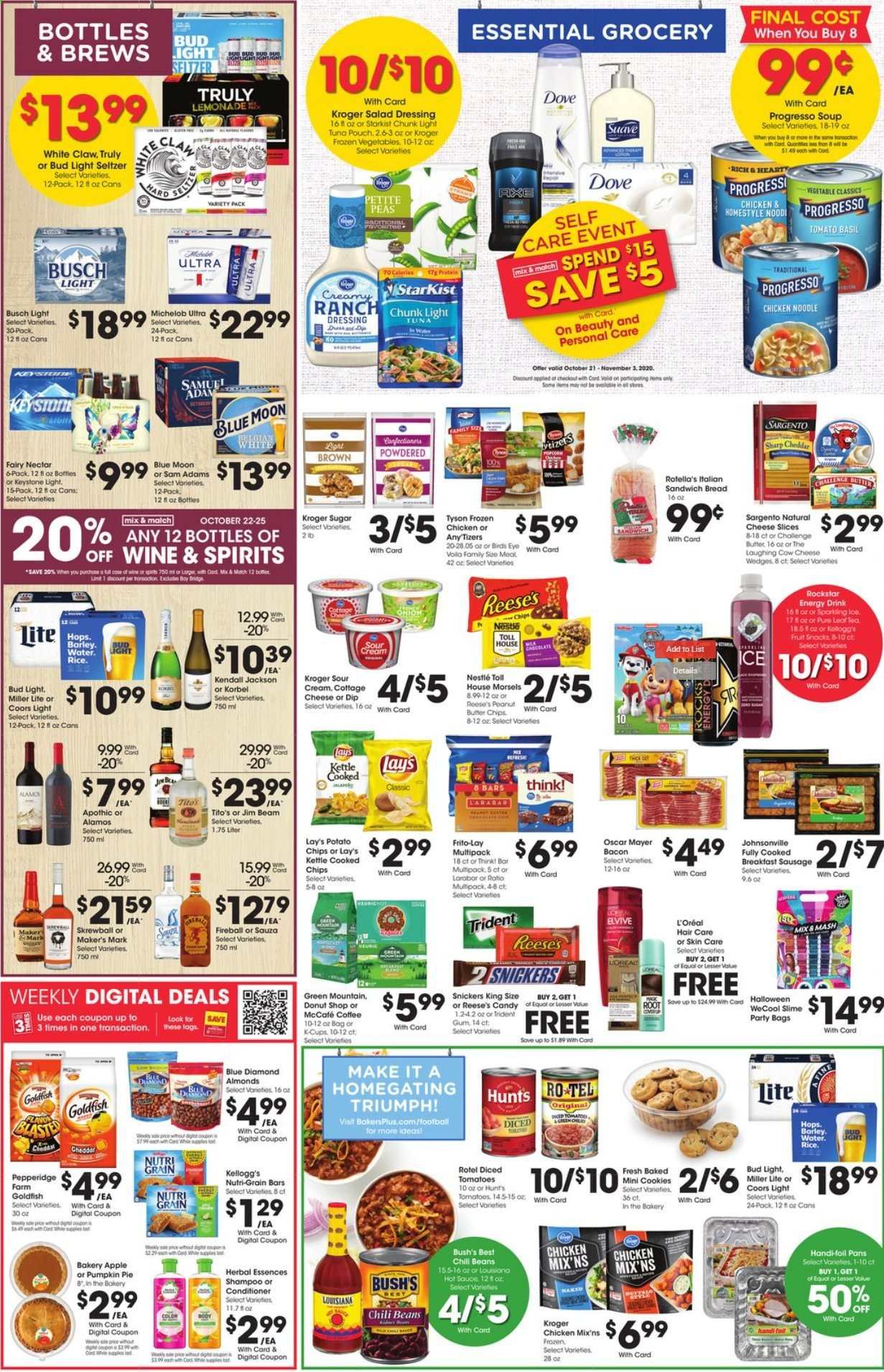 Baker's Weekly Ad Flyer October 21 to October 27