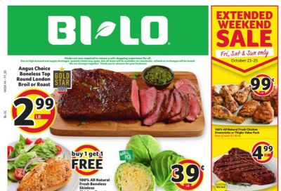 BI-LO Weekly Ad Flyer October 21 to October 27