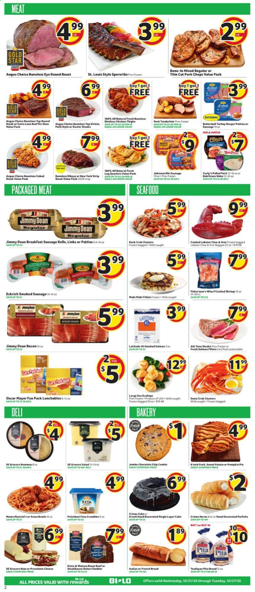 BI-LO Weekly Ad Flyer October 21 to October 27