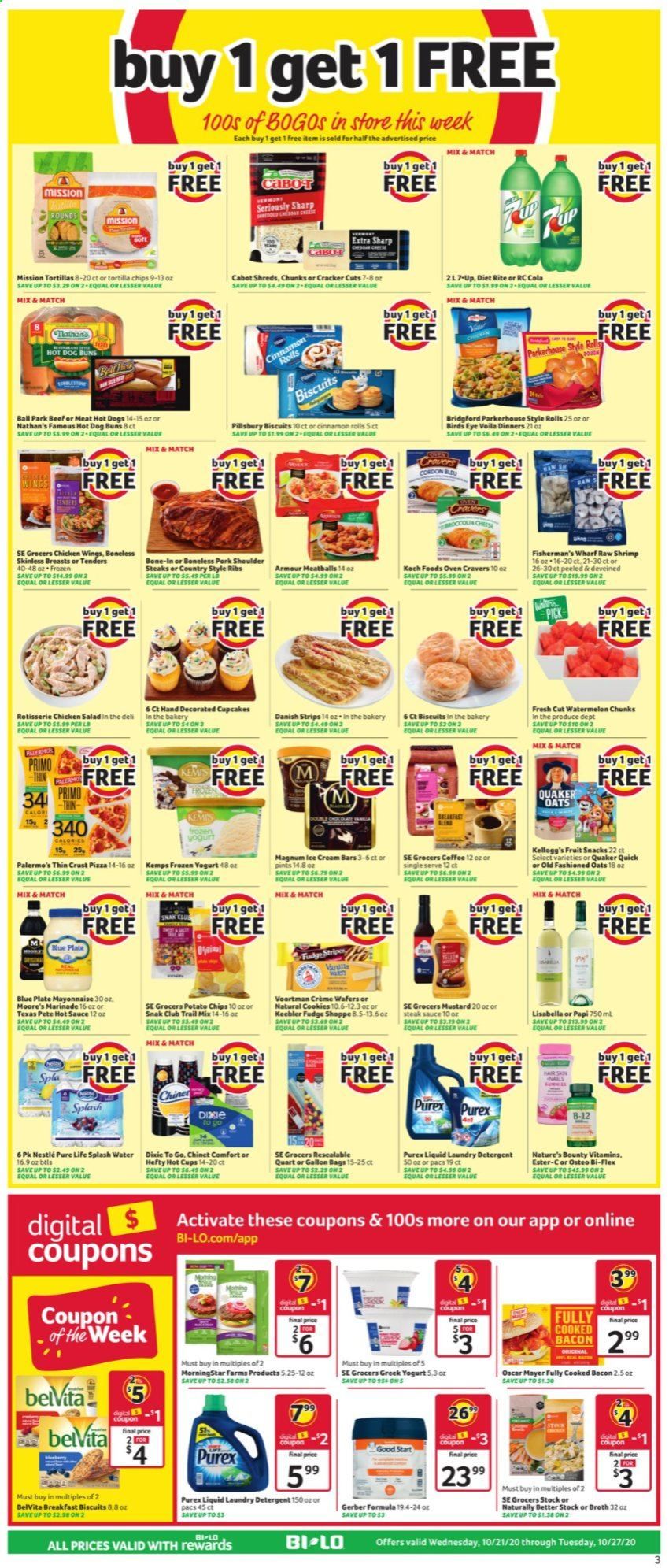 BI-LO Weekly Ad Flyer October 21 to October 27