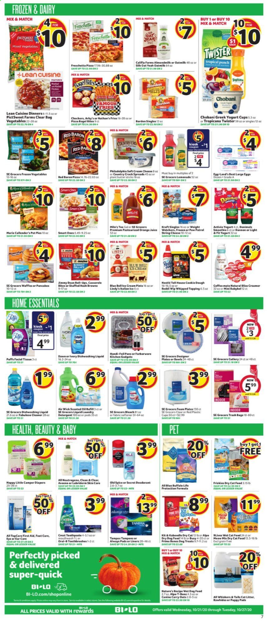 BI-LO Weekly Ad Flyer October 21 to October 27