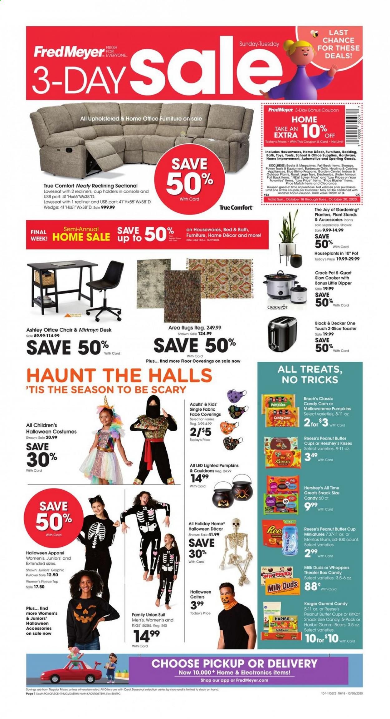 Fred Meyer (DC, DE, NJ, NY, PA, VA) Weekly Ad Flyer October 18 to October 20