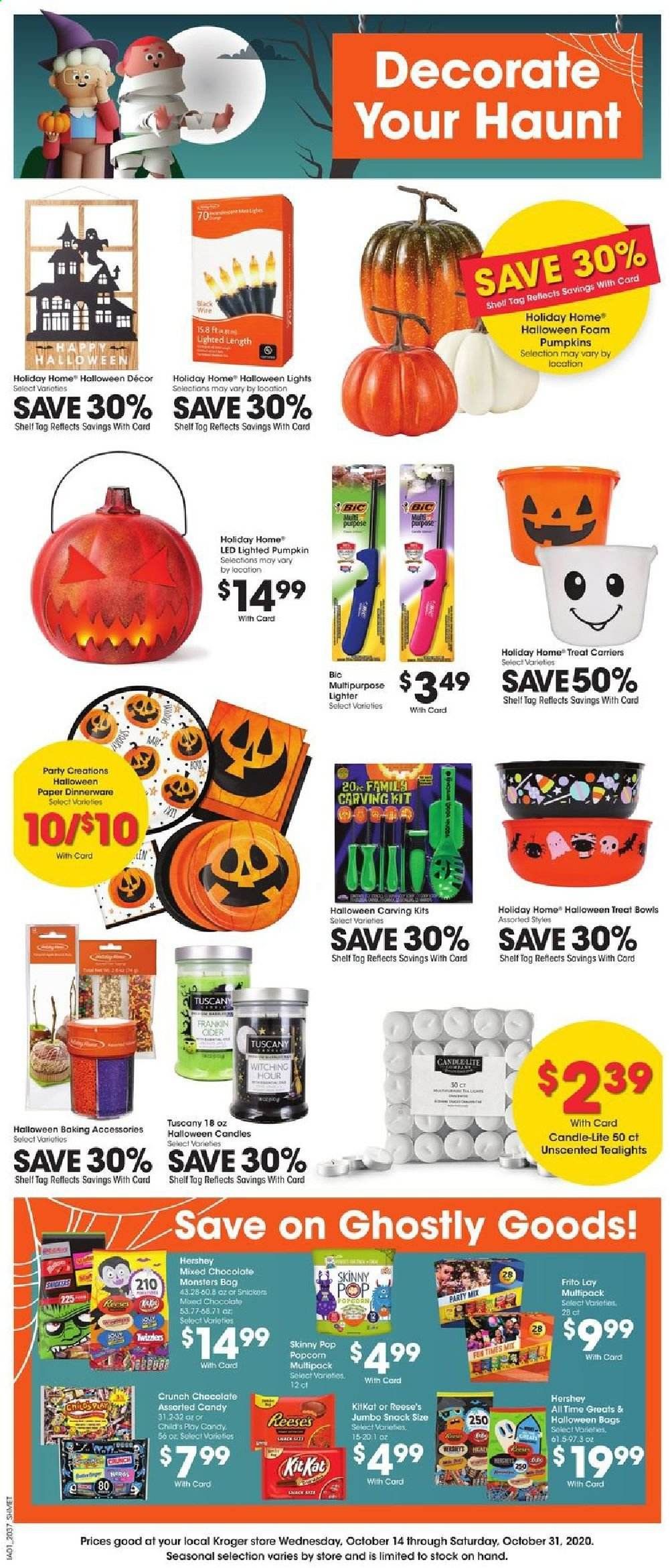 Kroger (GA, IL, LA, MI, OK, SC, TN, TX, VA) Weekly Ad Flyer October 14 to October 31