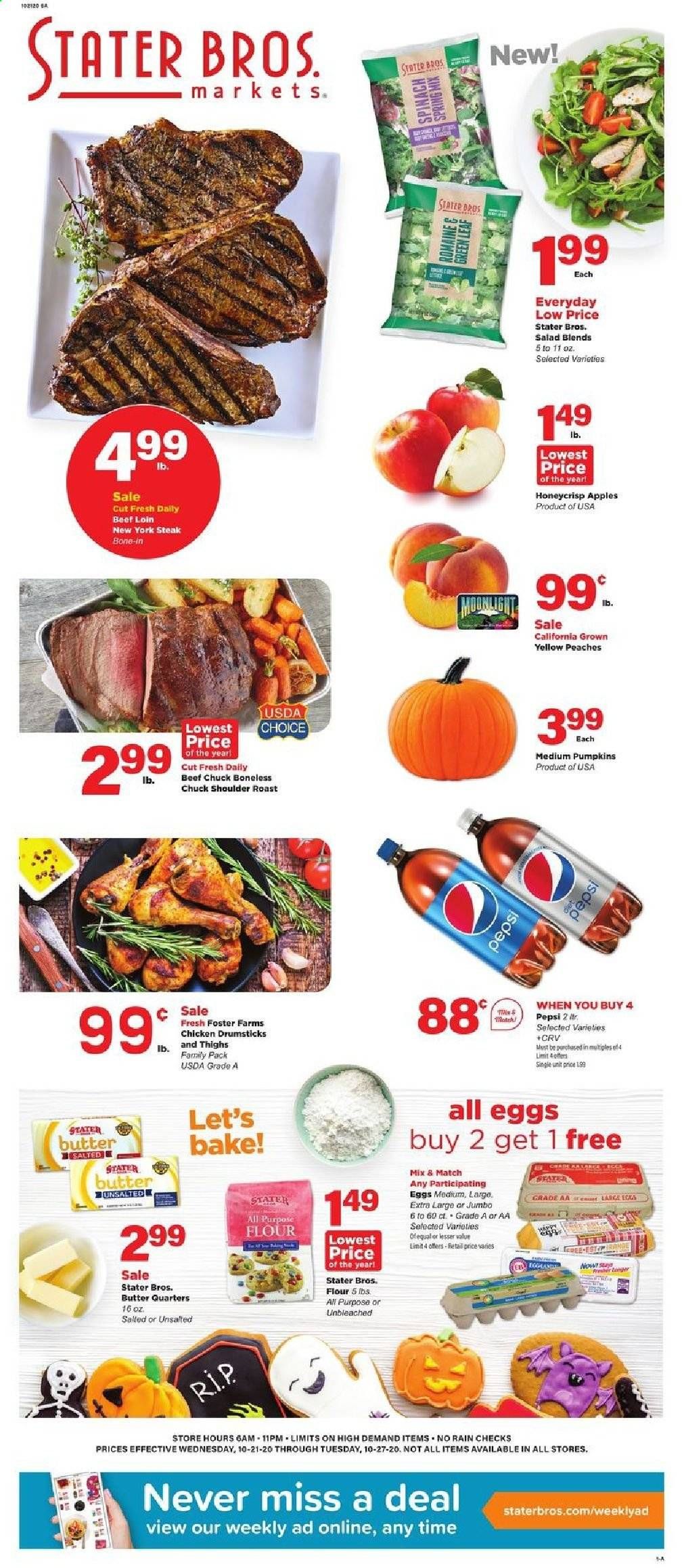 Stater Bros. Weekly Ad Flyer October 21 to October 27