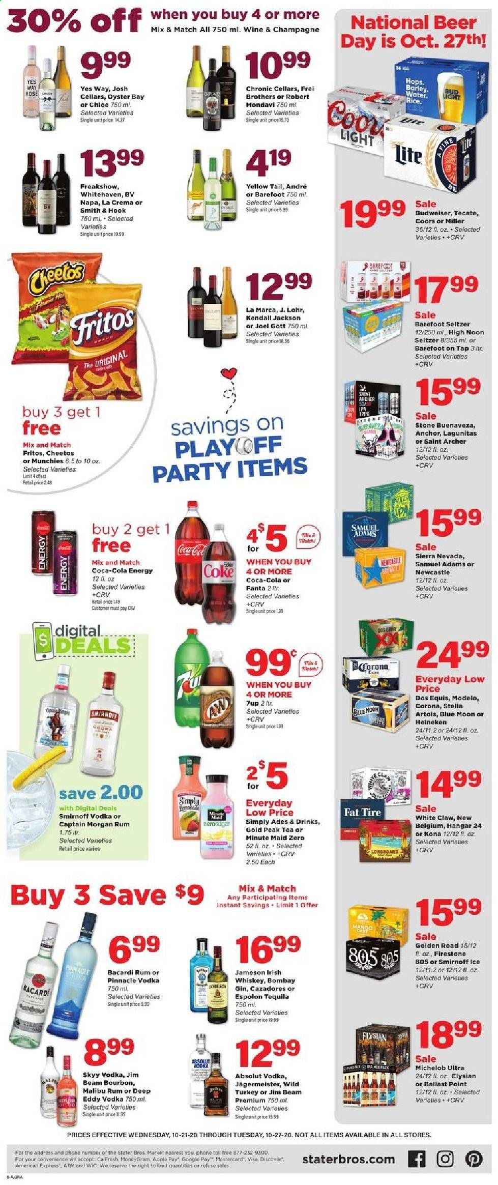 Stater Bros. Weekly Ad Flyer October 21 to October 27