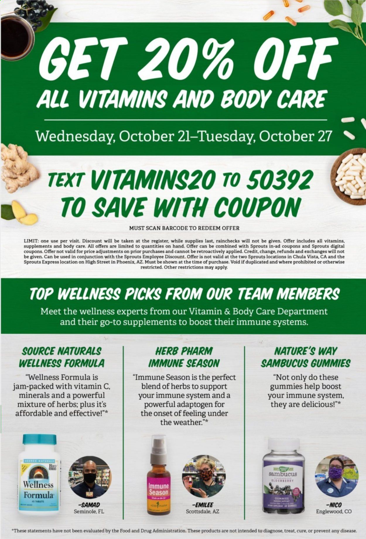 Sprouts Weekly Ad Flyer October 21 to October 27