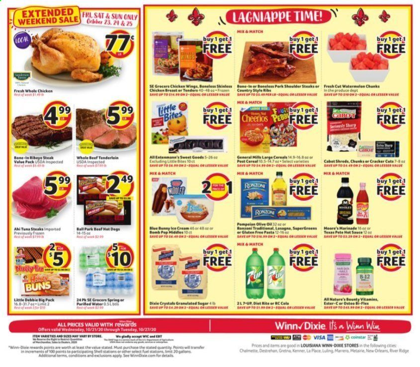 Winn Dixie (AL, FL, GA, LA, MS) Weekly Ad Flyer October 21 to October 27