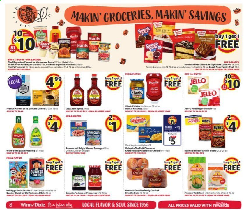 Winn Dixie (AL, FL, GA, LA, MS) Weekly Ad Flyer October 21 to October 27