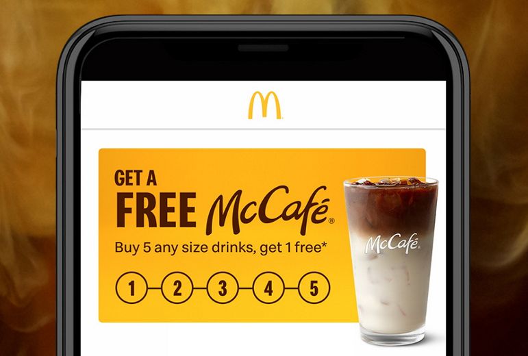 For a Limited Time When You Purchase 5 McCafé Drinks with the McDonald’s App, You'll Get the 6th Free For a Limited Time When You Purchase 5 McCafé Drinks with the McDonald’s App, You'll Get the 6th Free