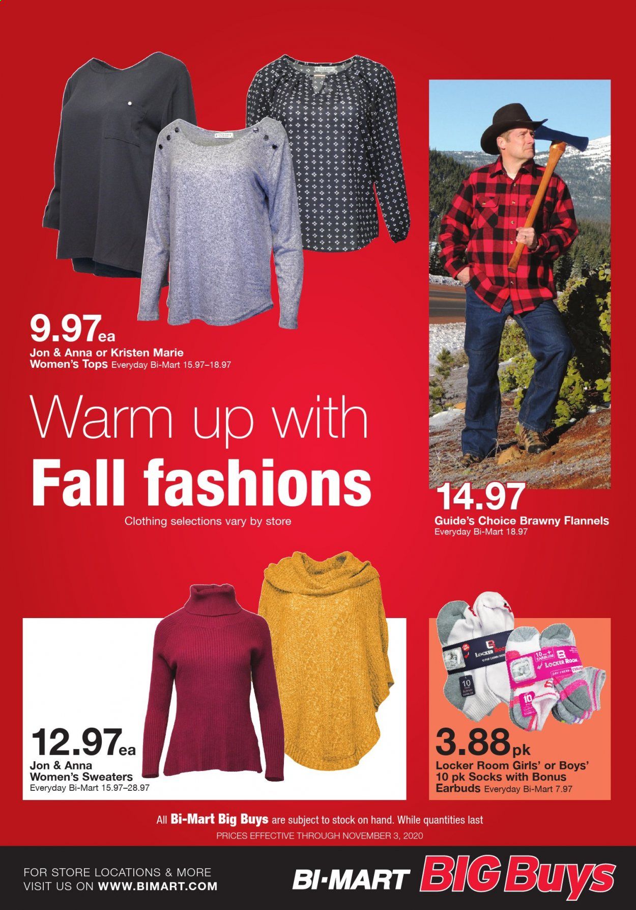 Bi-Mart Weekly Ad Flyer October 21 to November 3