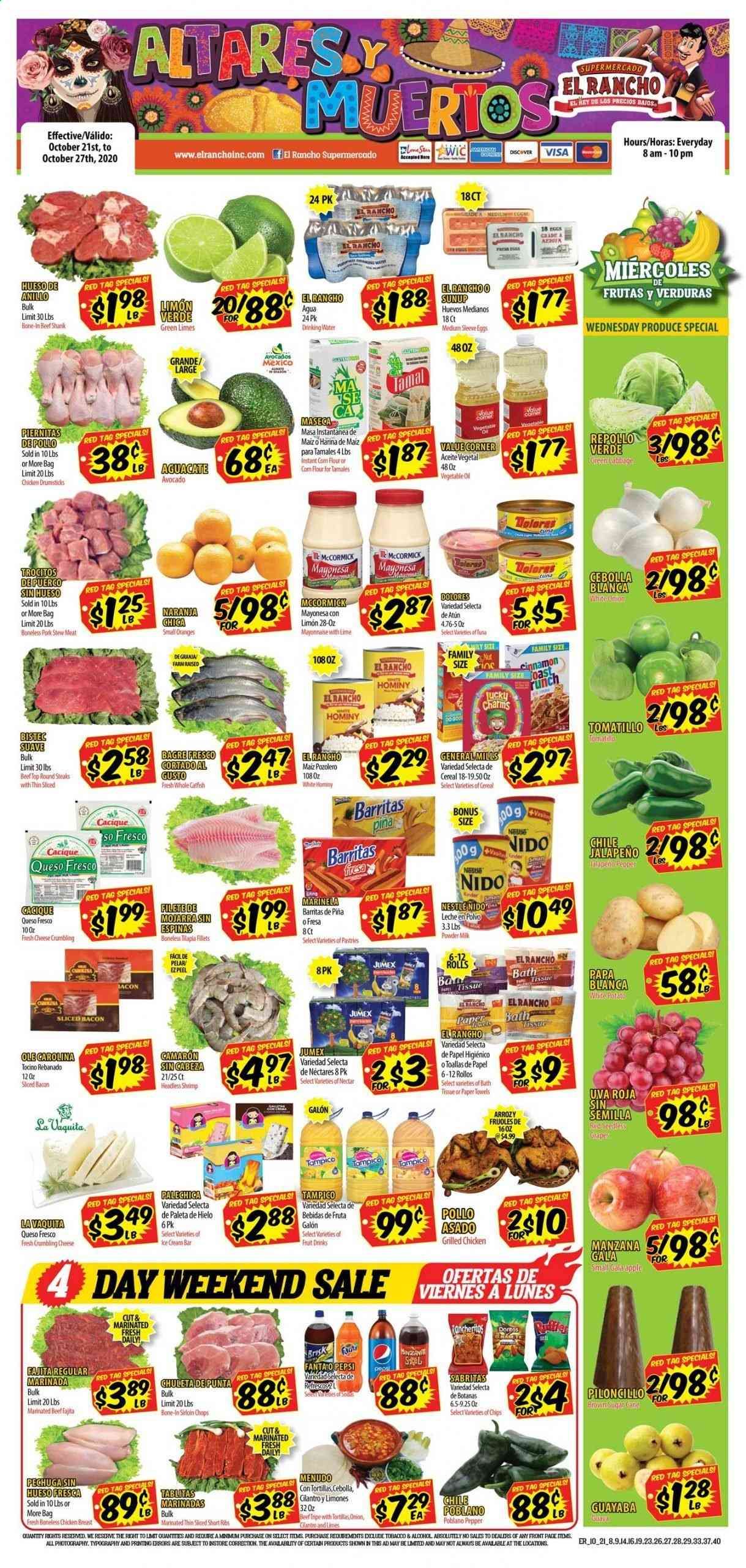 El Rancho (TX) Weekly Ad Flyer October 21 to October 27