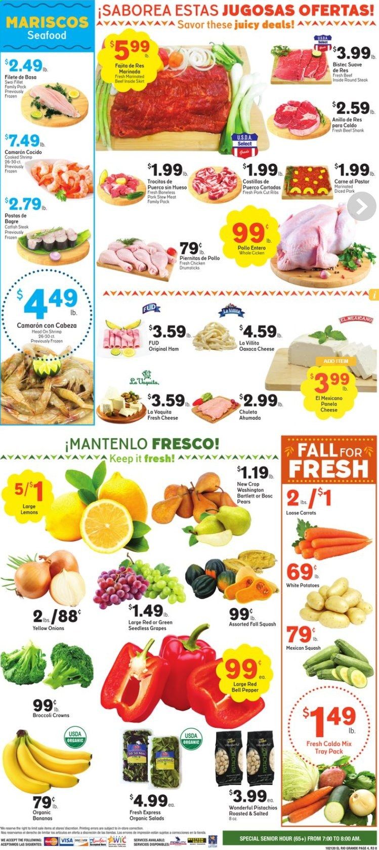 El Rio Grande (10, 21, 25, 30, 34, 53, 90) Weekly Ad Flyer October 21 to October 27