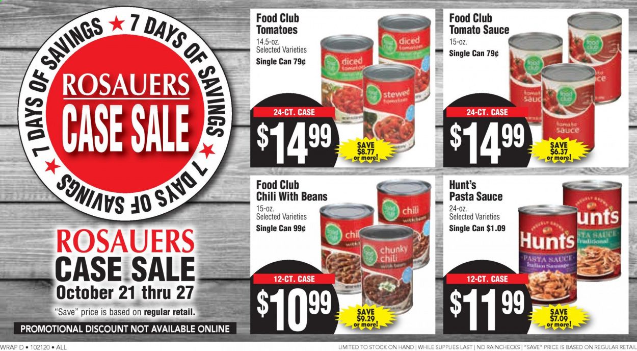 Rosauers Weekly Ad Flyer October 21 to October 27