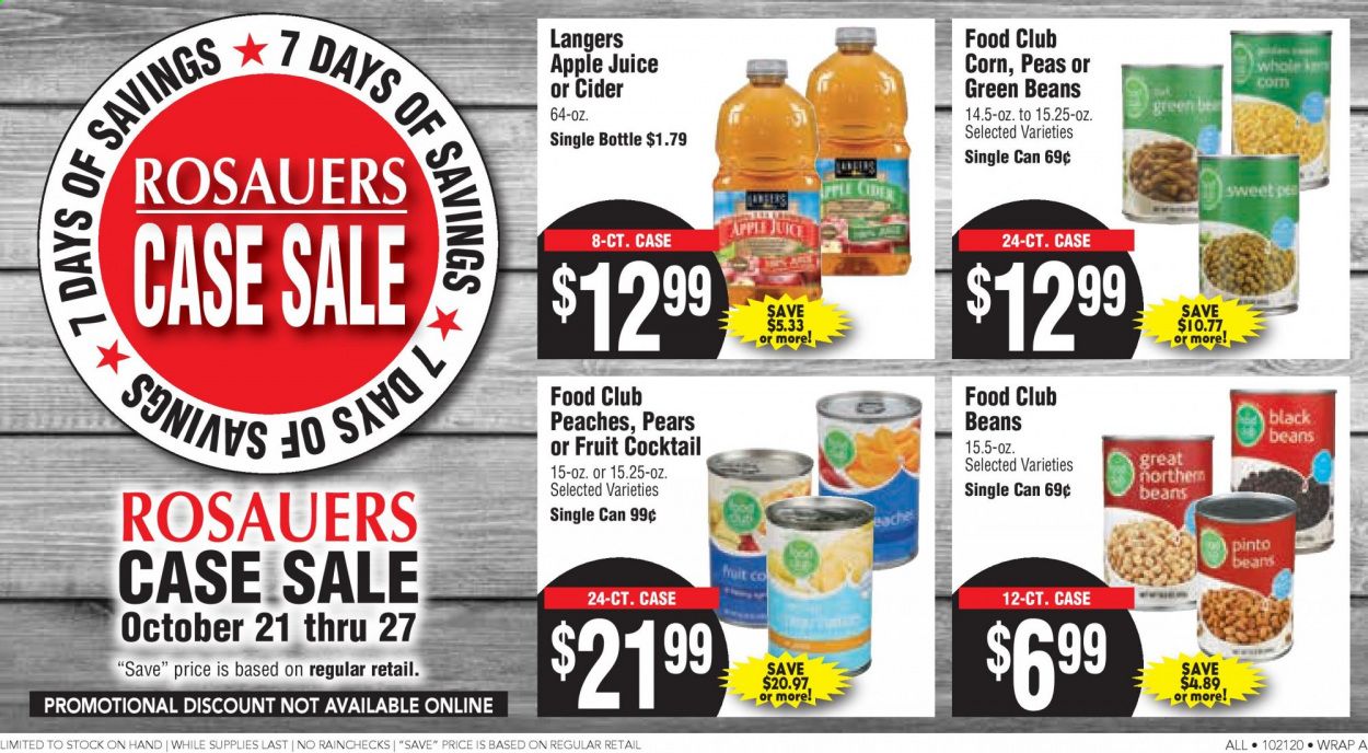 Rosauers Weekly Ad Flyer October 21 to October 27