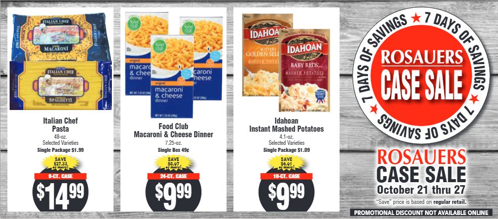 Rosauers Weekly Ad Flyer October 21 to October 27