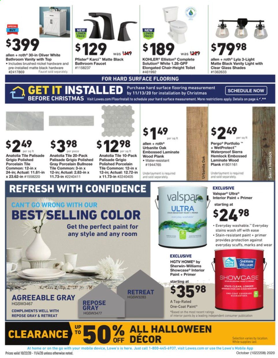 Lowe's Weekly Ad Flyer October 22 to November 4