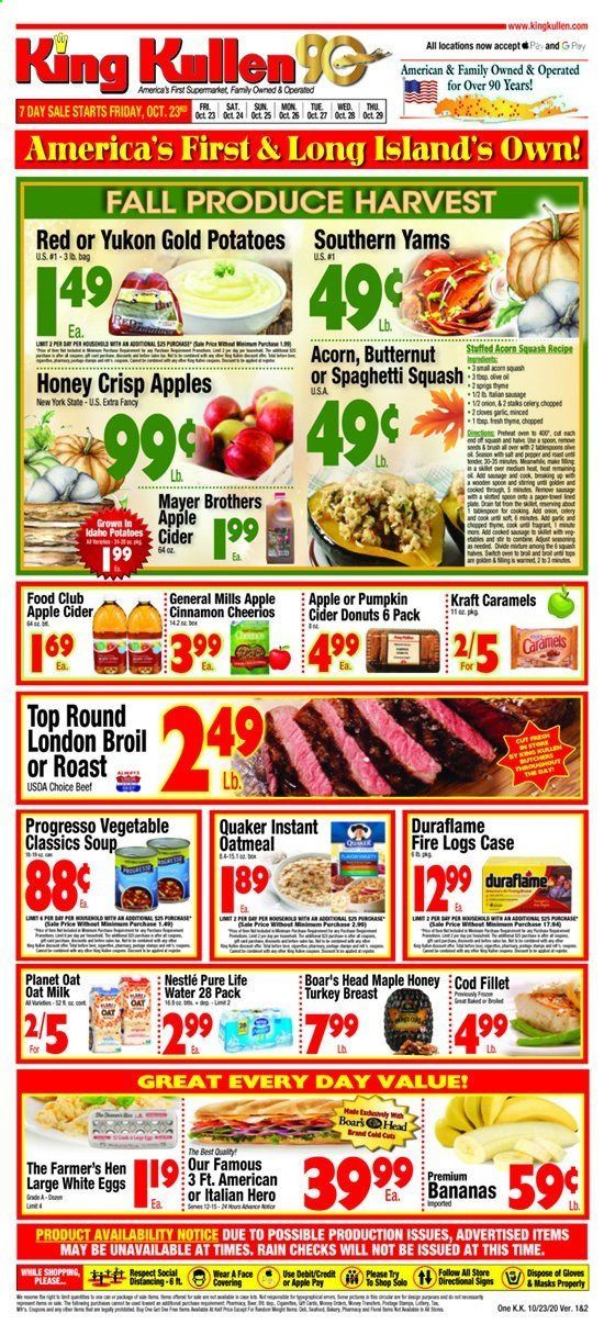 King Kullen Weekly Ad Flyer October 23 to October 29