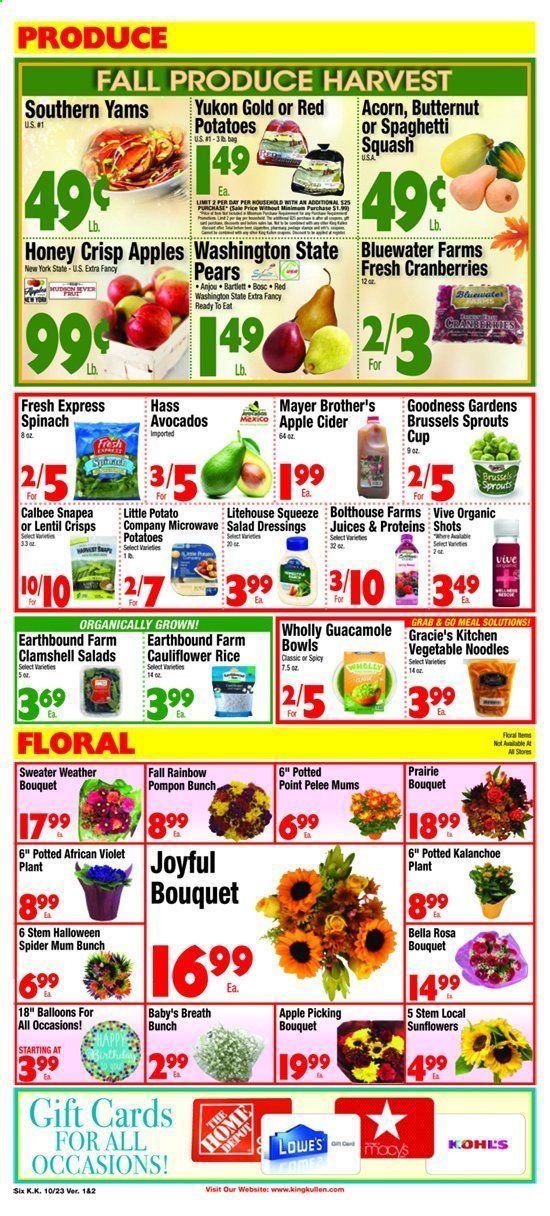 King Kullen Weekly Ad Flyer October 23 to October 29