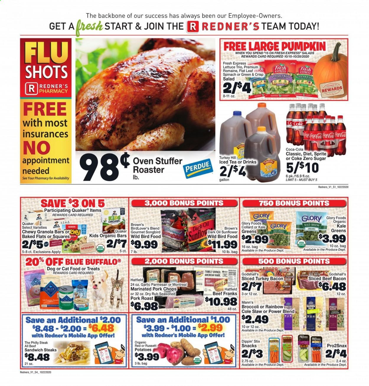 Redner's Markets Weekly Ad Flyer October 22 to October 28
