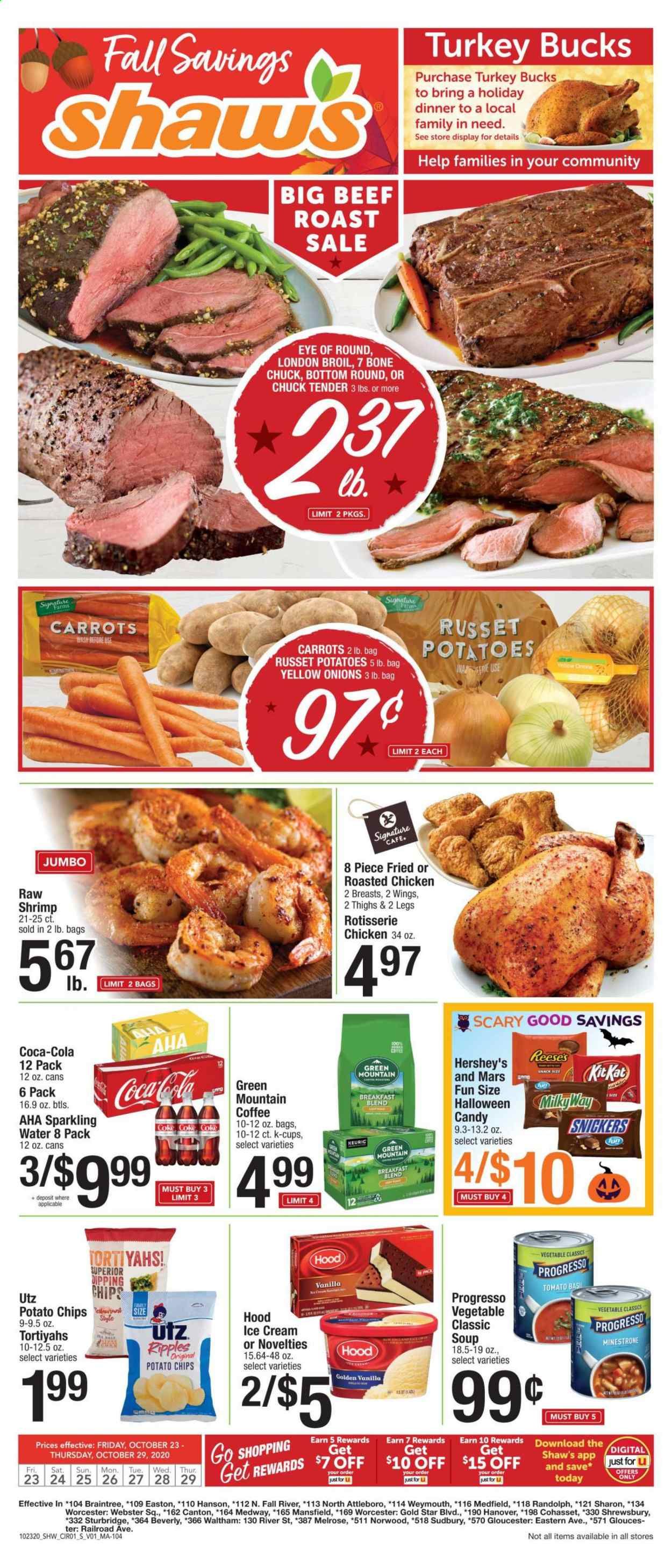 Shaw’s (MA, ME, NH, RI, VT) Weekly Ad Flyer October 23 to October 29