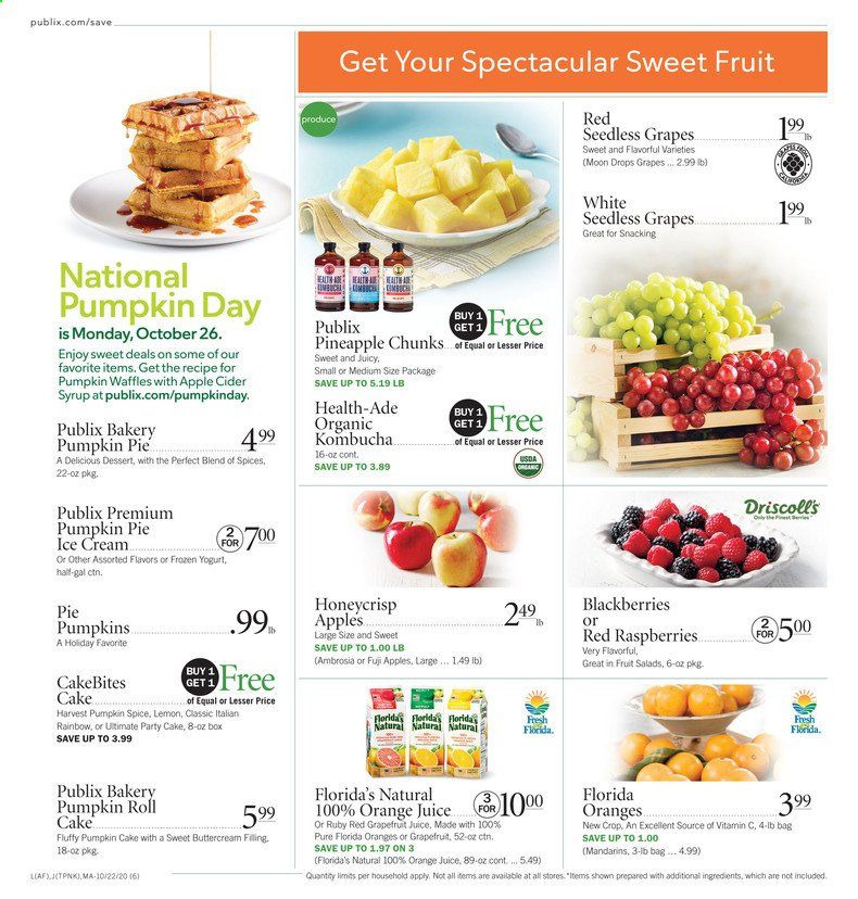 Publix (AL, FL, GA, NC, SC, TN) Weekly Ad Flyer October 22 to October 28