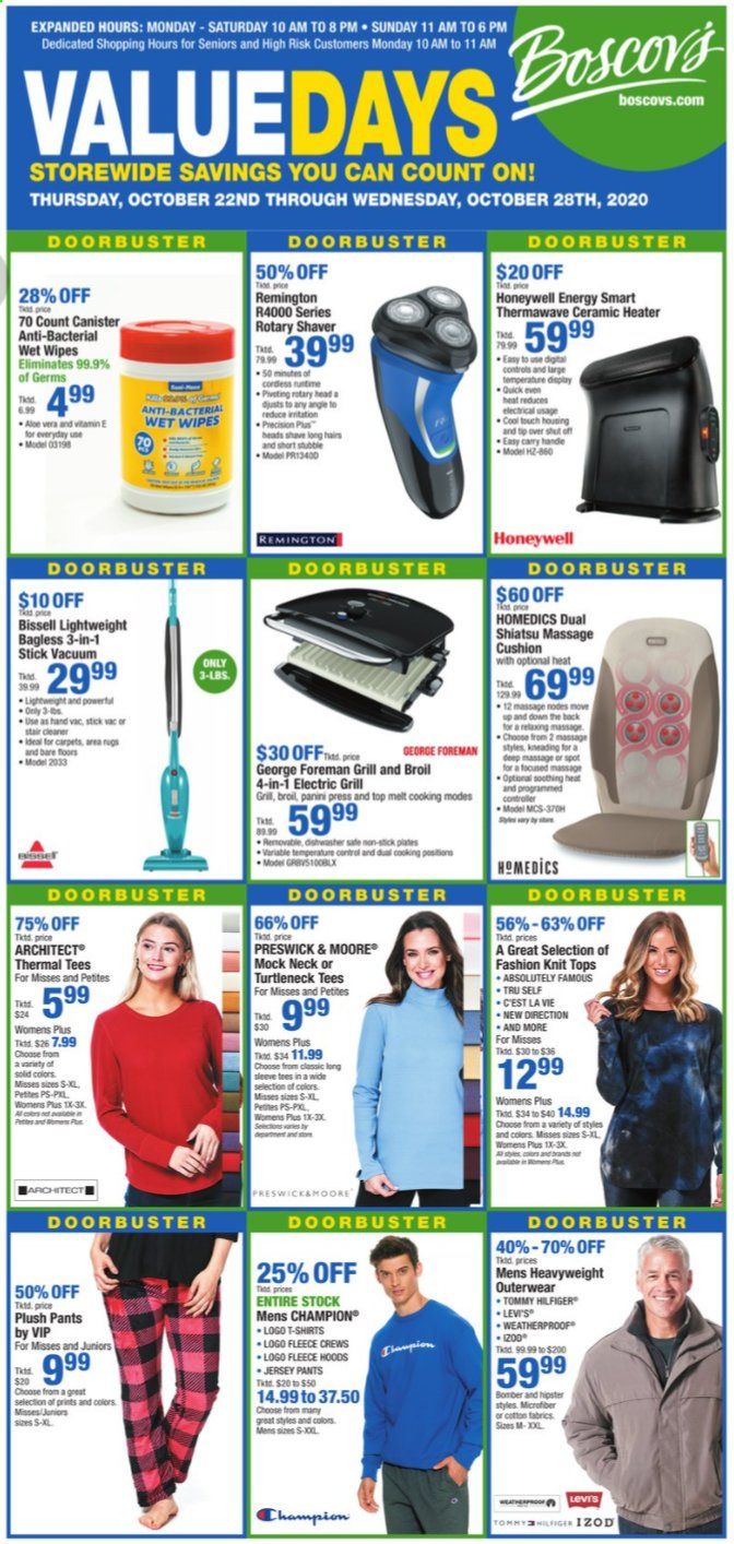 Boscov's Weekly Ad Flyer October 22 to October 28