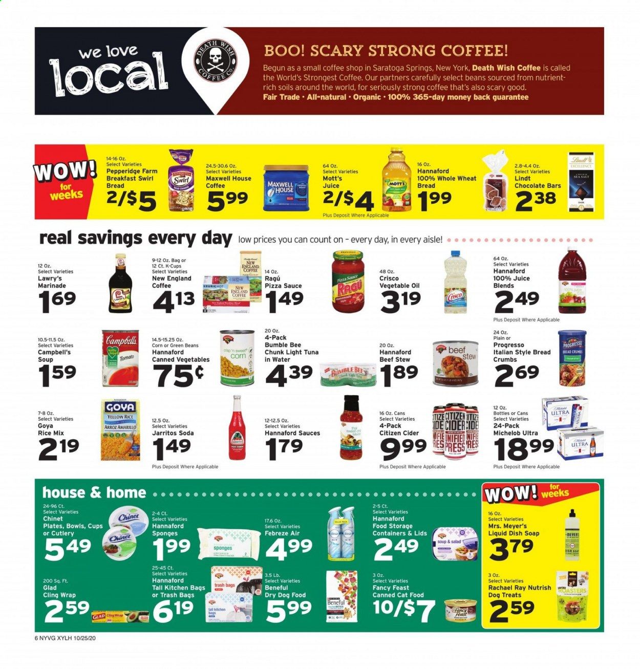 Hannaford (NY) Weekly Ad Flyer October 25 to October 31