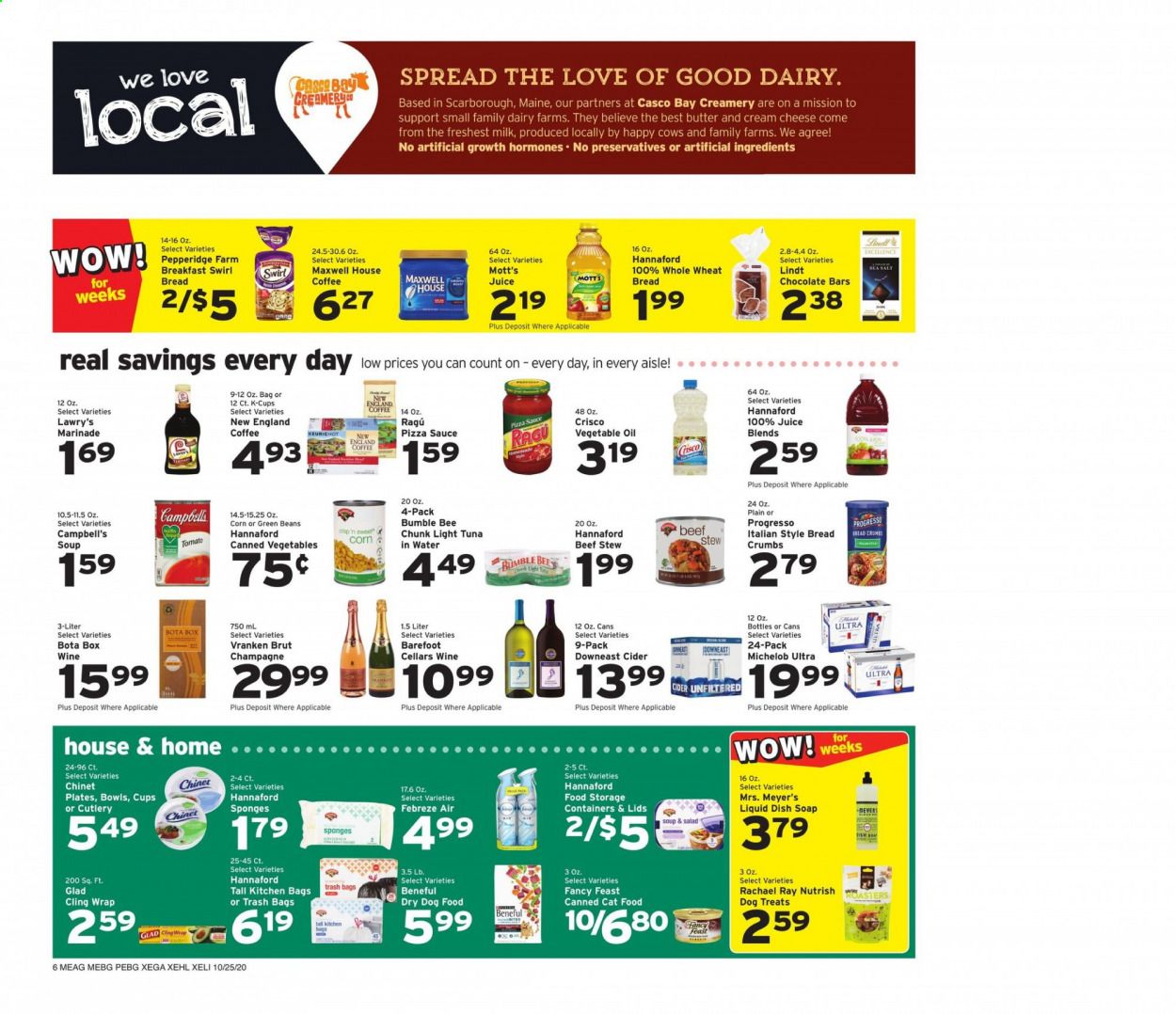 Hannaford (ME) Weekly Ad Flyer October 25 to October 31