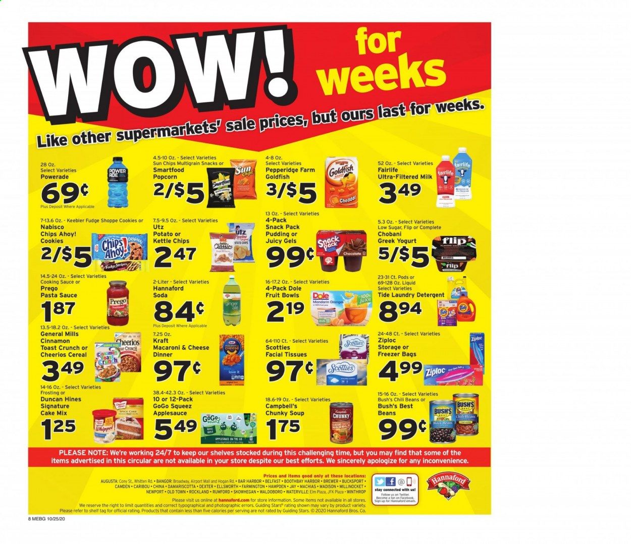 Hannaford (ME) Weekly Ad Flyer October 25 to October 31