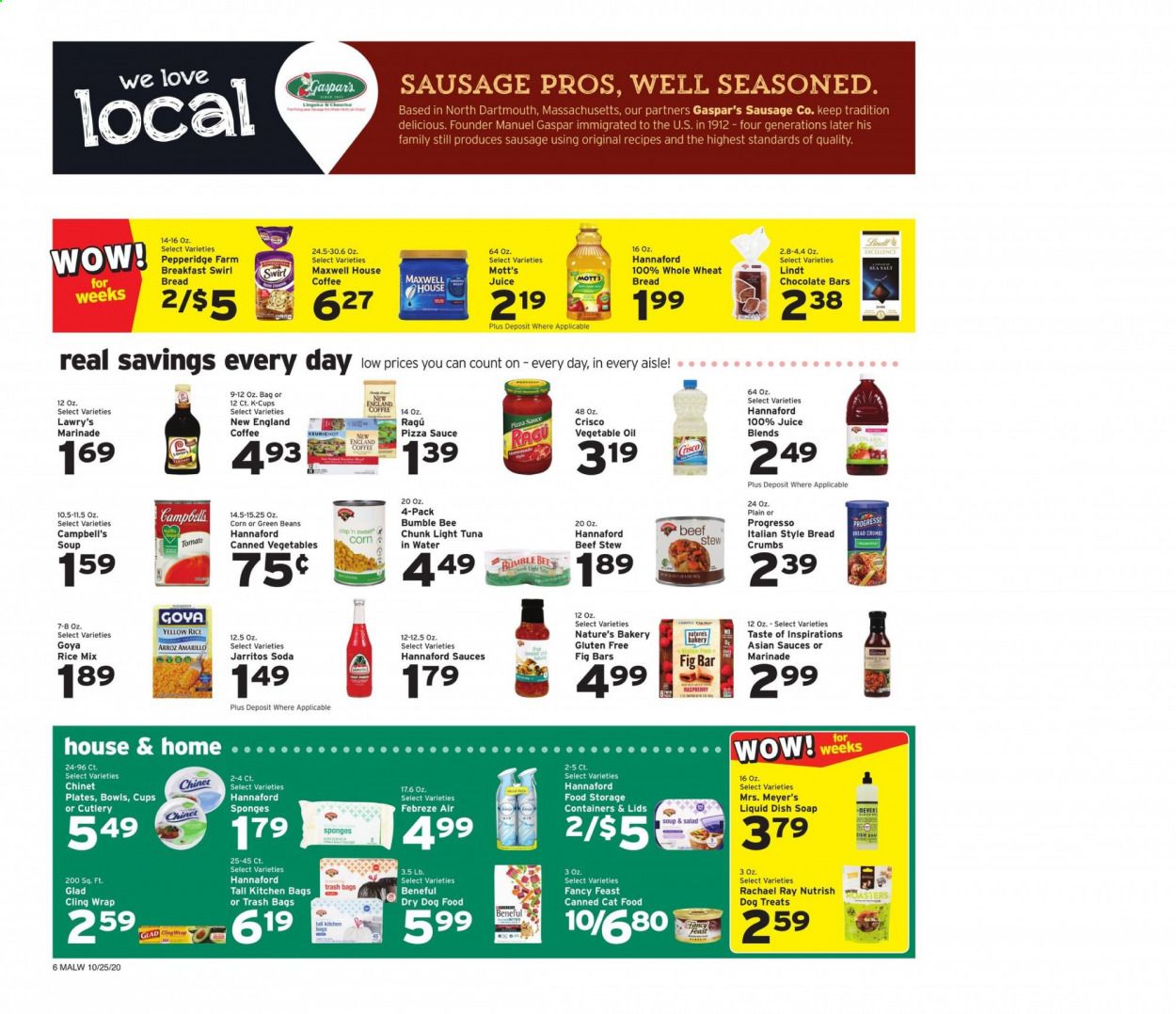Hannaford (MA) Weekly Ad Flyer October 25 to October 31