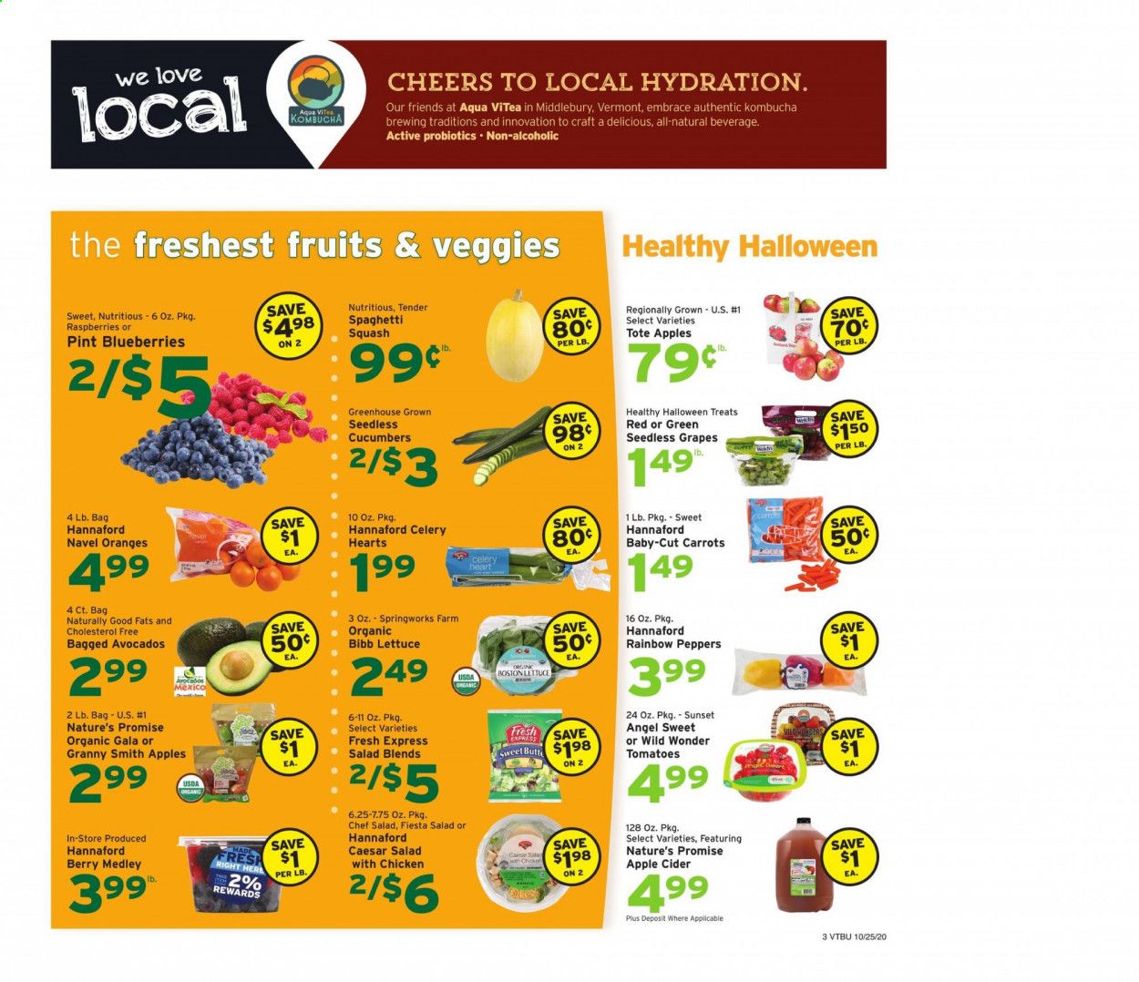 Hannaford (VT) Weekly Ad Flyer October 25 to October 31