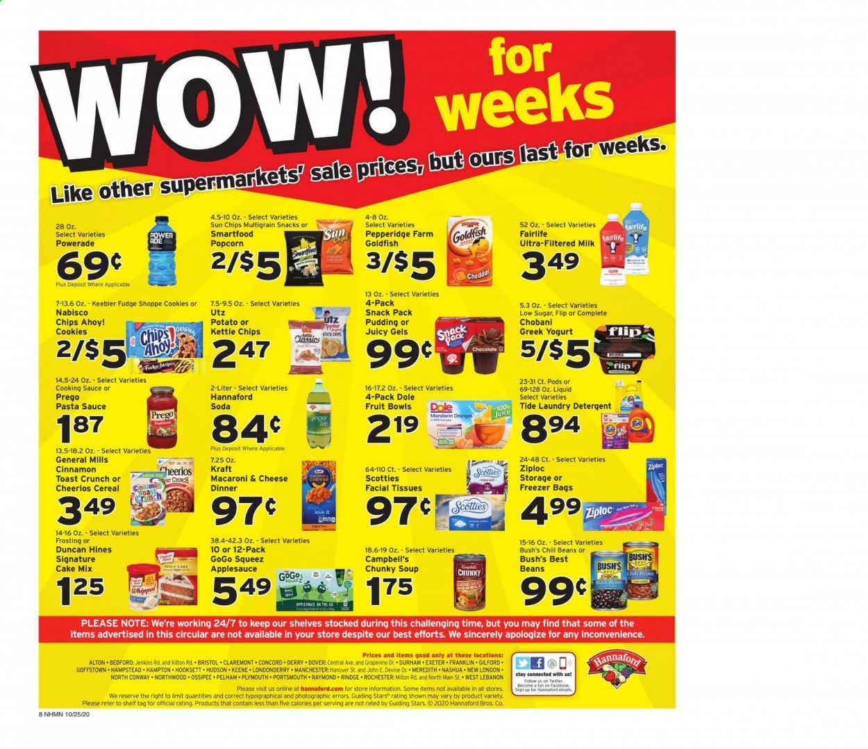 Hannaford (NH) Weekly Ad Flyer October 25 to October 31