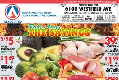 Associated Supermarkets Weekly Ad Flyer October 23 to October 29